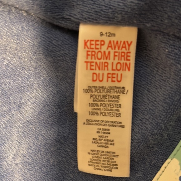 Hatley infant rain coat - Picture 6 of 6